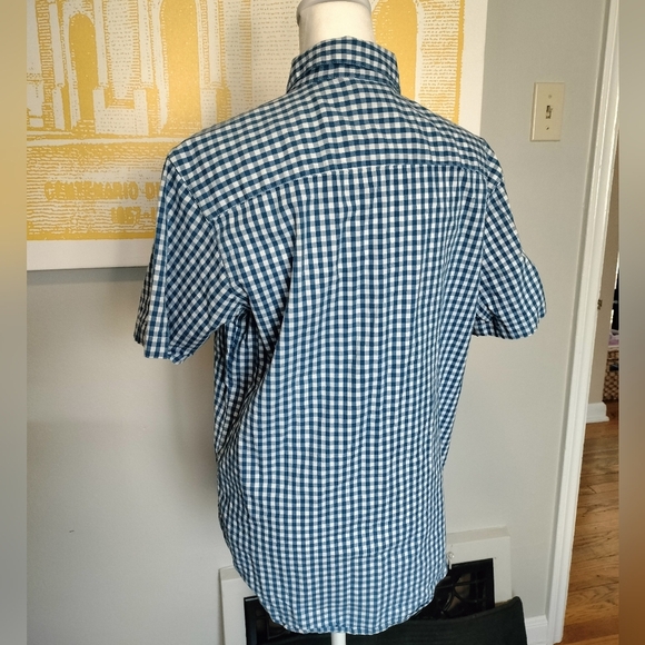 Columbia Blue and White Checkered Men's Shirt - Picture 2 of 4